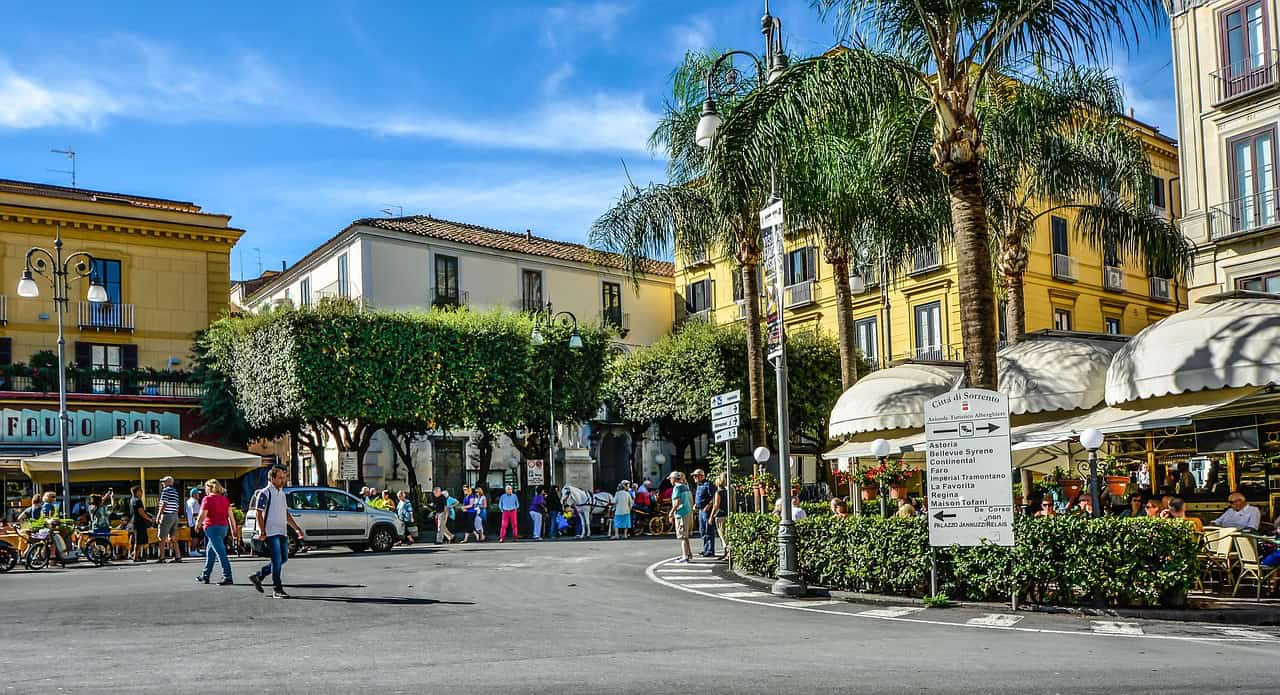 Piazza Tasso in Sorrento's city centre