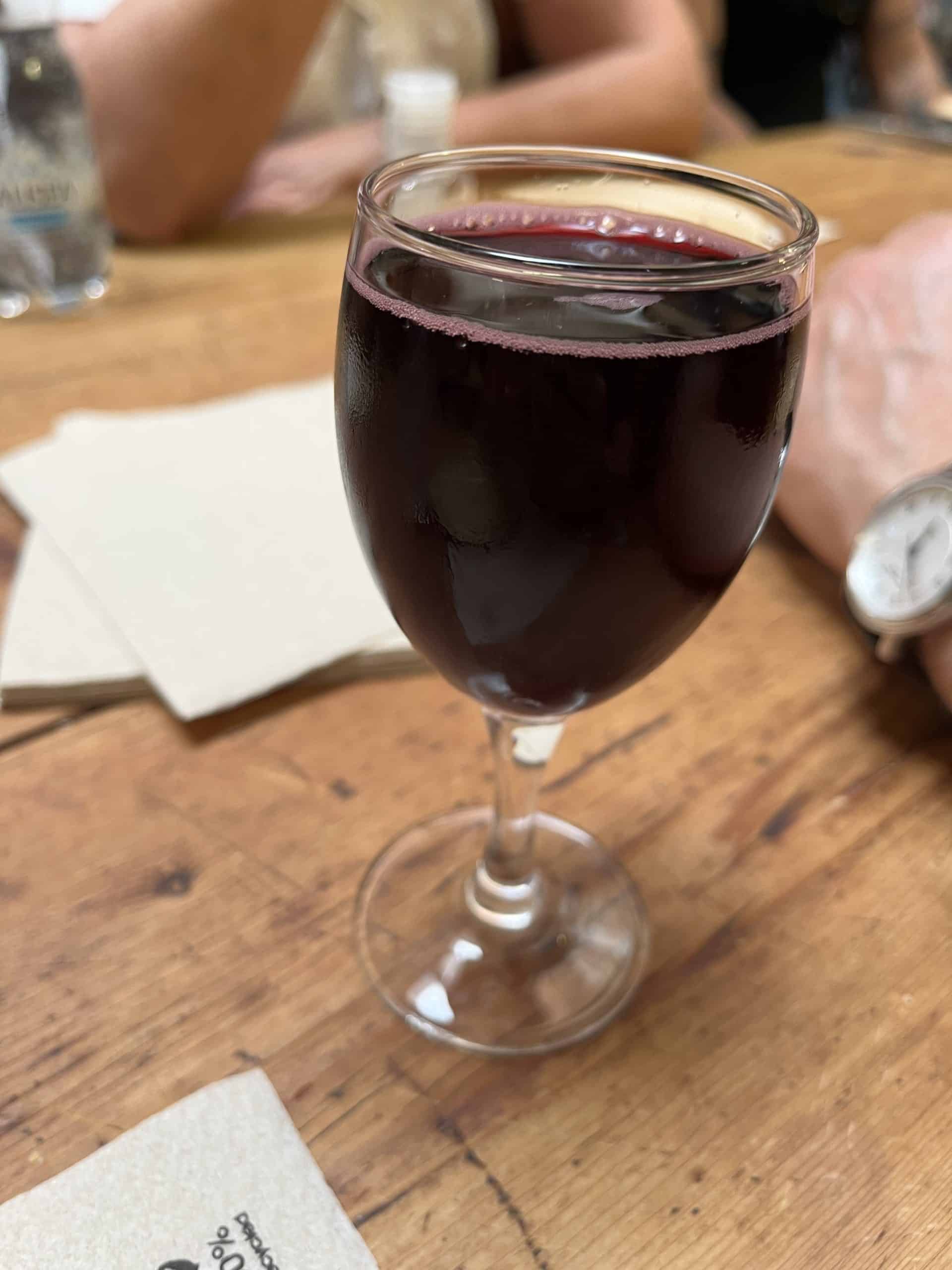 Glass of wine