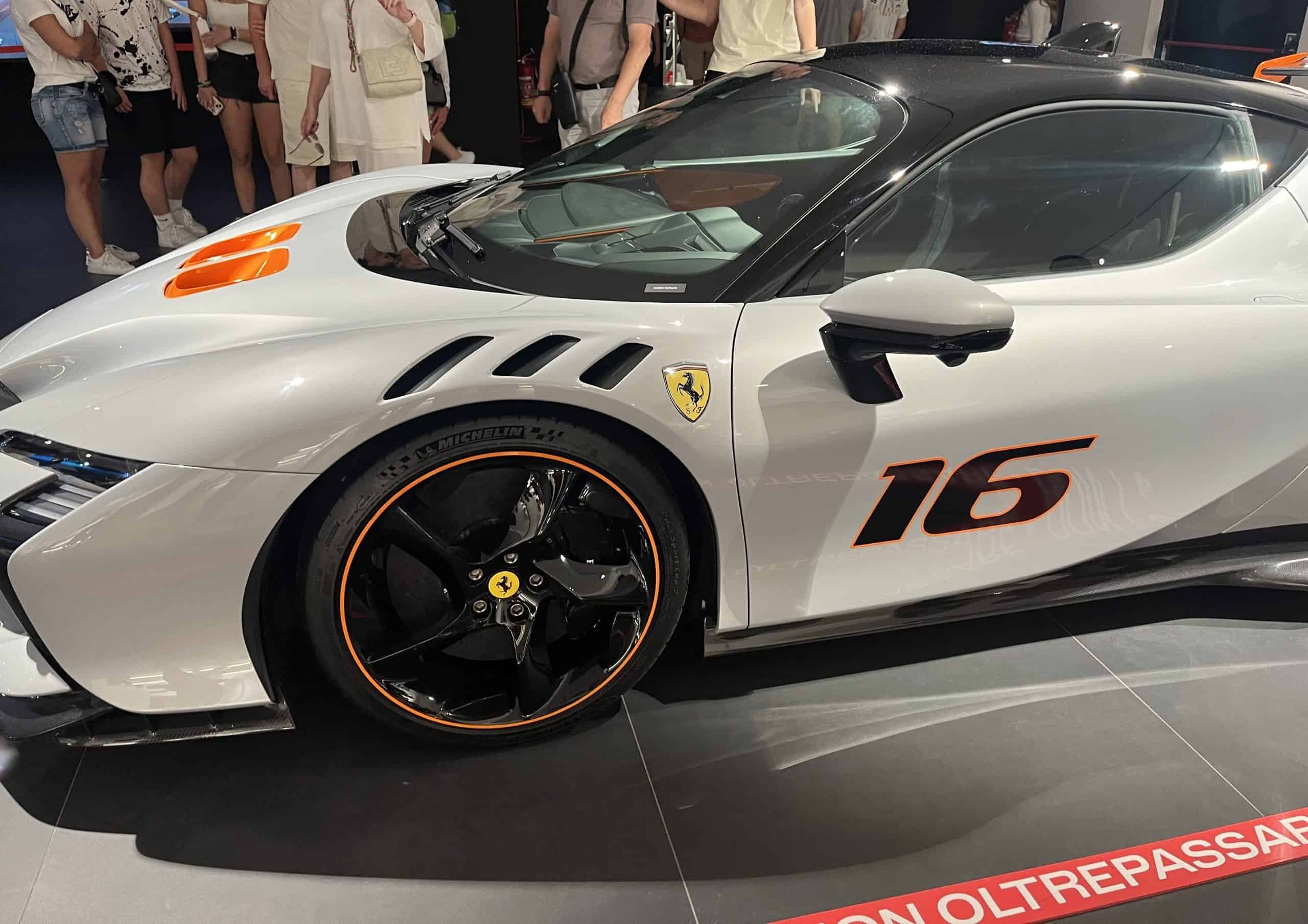 white race car