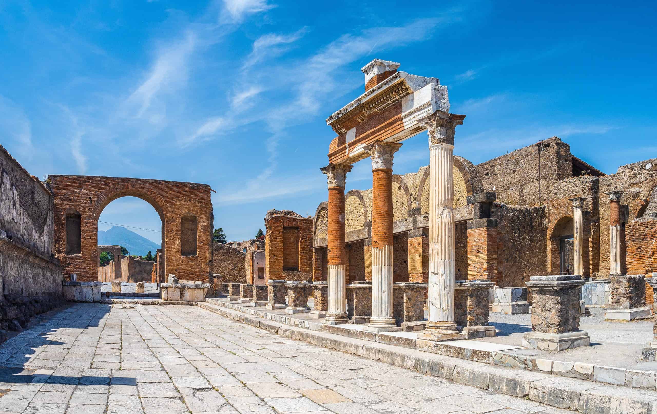 The ancient ruins of Pompeii