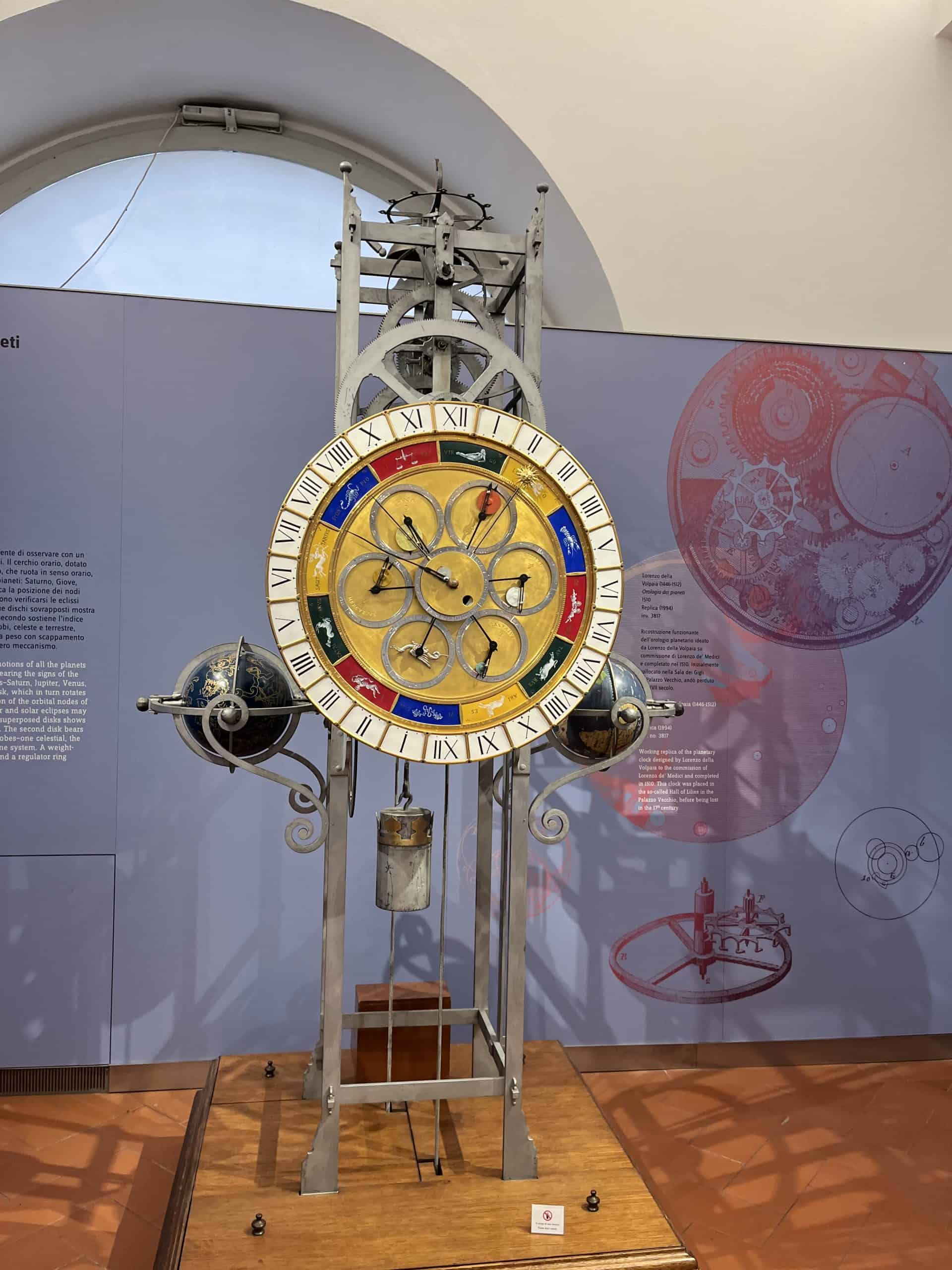 Clock created by Galileo
